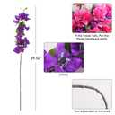 HCTCPALS Artificial Flowers for Outdoors 10 Pcs Bougainvillea Plant Realistic Silk Fake Flowers for UV Resistant Faux Plants Outdoor Indoor Outside Front Porch Hanging Planter Decoration-30 Purple
