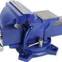 HFS Heavy Duty Bench Vise - 360 Swivel Base with Lock, Big Size Anvil Top (4'')