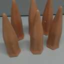 B SEPOR Ceramic Plant Waterer Set of 6 Pack Terracotta Self Watering Spikes, Bottle Plant Watering Devices for Vacation (6Pack)