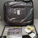 Aierxuan Dodge Ram Car Seat Covers Full Set Waterproof Leather Custom Fit 2009-2026 1500, 2010-2026 2500/3500 Crew Quad Regular Cab Truck Pickup with Split Bench 60/40(Full Set/Black-Red)