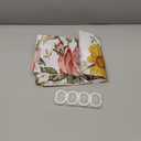 Coxila Pink Floral Shower Curtain 36x72 Inch Stall Half Mini Size Stand up Boho Vintage Flower Beige Yellow Retro Colorful Girls Botanical Green Cottagecore Women Plant Polyester Fabric 7 Pack Hooks