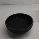 Resin Black Decorative Pedestal Bowl for Home Decor - Modern Matte Black Fruit Bowl for Kitchen Counter, Entryway or Coffee Table or Table Decor - Centerpiece Bowls for Keys, Fruit, Candy (Black)