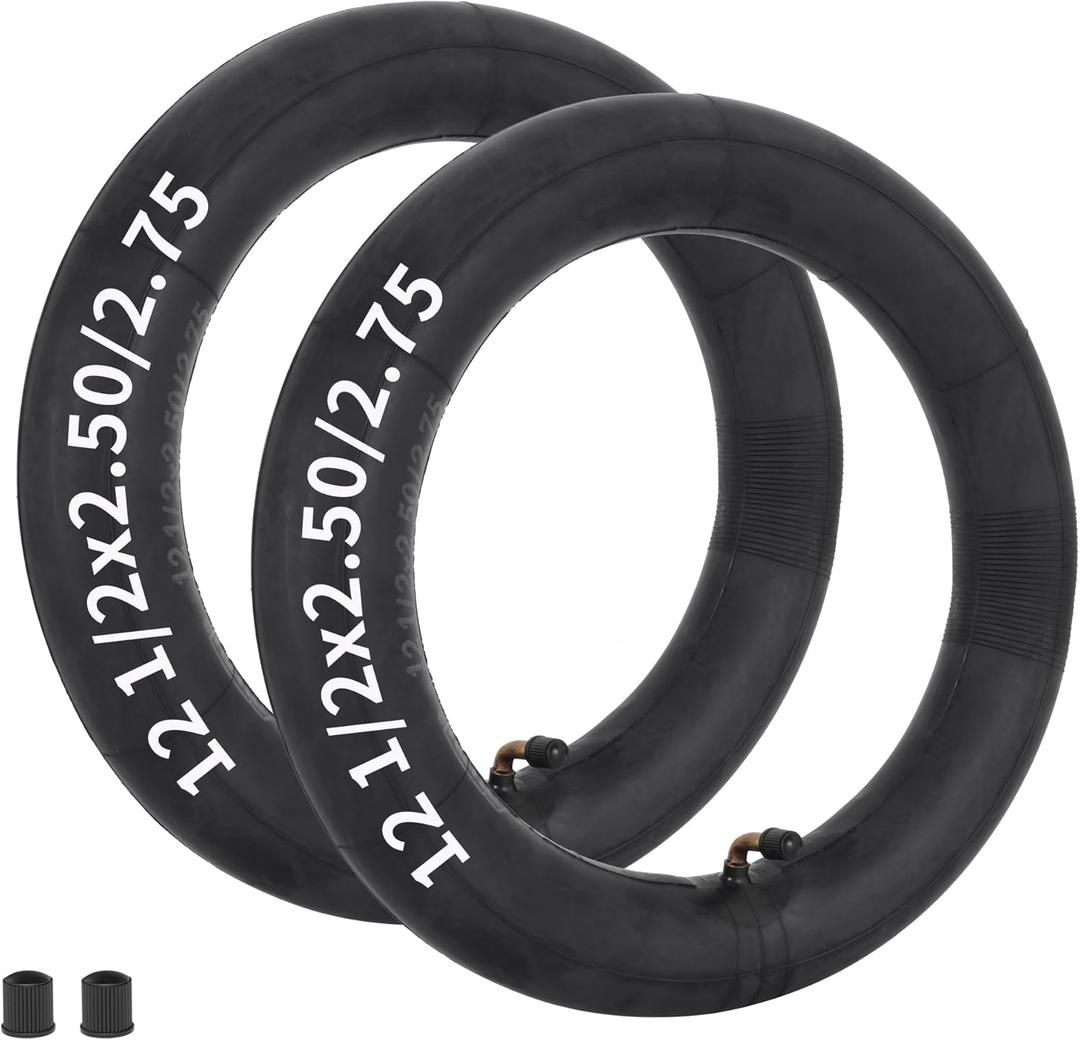 RUTU 12.5x2.75 12 1/2 x 2 1/4 Inner Tube for MX350 MX400 Rocket Electric Dirt Bike Scooter Stroller X-Treme X-560 eZip E-500 E-750 E-900 12.5x2.25/2.50/2.75 Tube 2 Pack