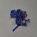 Graduation Ribbon Lei Class of 2025 Grad Lei Kit Graduation Double Braided Necklace with Honor Cord for Graduate Women Men High School College Grad Party Supplies(Blue, White)