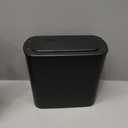 TIPGO Automatic Motion Sensor Bathroom Trash Can with Lid, 2.6 Gallon Touchless Trash Bin, Smart Garbage Can Plastic Slim Wastebasket for Bedroom, Office, Dorm (Black)