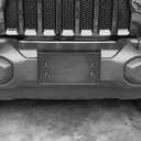Front License Plate Bracket License Plate Holder Compatible with 2018-2024 Jeep Wrangler JL JLU JT