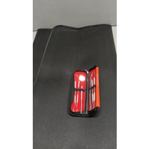 Dental Tools, Dental Pick Teeth Cleaning Tools Hygiene Kit, Plaque Remover for Teeth, Professional Stainless Steel Tooth Scraper Plaque Tartar Cleaner - with Case, 6 Pack Dental Tools With Black Case