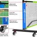 Hoverphenix Portable Pickleball Net for Driveway, 22FT Regularion Size Pickle Ball Net Set for Indoor and Outdoor Use, Weather Resistant Metal Frame