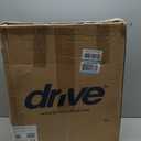 Drive Medical 2-in-1 Raised Toilet Seat with Removable Padded Arms - Elevated Bathroom Safety Support - Secure Locking Attachment - Easy Height Assistance - Durable Construction, Standard Toilets