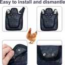 2 x Chicken Saddle for Hens for Protection, 7.48 Inch Comfortable Hen Aprons with Adjustable Strap Chicken Clothes Back & Side Protector Outdoor Poultry Protective Accessories (Blue Gray)