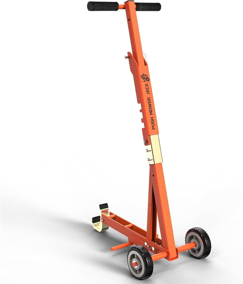 Lawn Mower Lift, 800 Lbs Weight Capacity, Stable Mower Lift Jack for Zero Turn Lawn Mower, Riding Lawn Mower and More, Orange