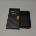 for iPhone 17 Pro Case Wallet, Card Holder (3-5 Cards), Camera Cover Stand, Military Grade Drop Protection, Rugged Hard Heavy Duty Men Women Phone Case for iPhone 17 Pro 6.3" 2025, Black