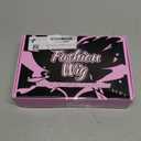 Brown Highlight Short Wavy Wig for Women Lace Hairline Bob Style Synthetic Heat Resistant - Natural Appearance for Everyday Hairstyle 14 Inch