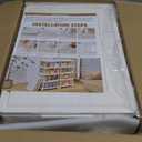 Kmiectse Clear Storage Bins with Lids, 4 Tier Plastic Bins with Wheels, Stackable Storage Bin, Closet Organizers Box for Bedroom, Living Room, Toy, 23 QT Folding Box with Magnetic door