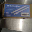 2 Packs 4FT LED Batten Light, Ultra-Thin Slim Ceiling Surface Mounted Light, 40W, 4000K, IP20, LED Ceiling Lamp for Garage, Shop, Hallway, Office, Market