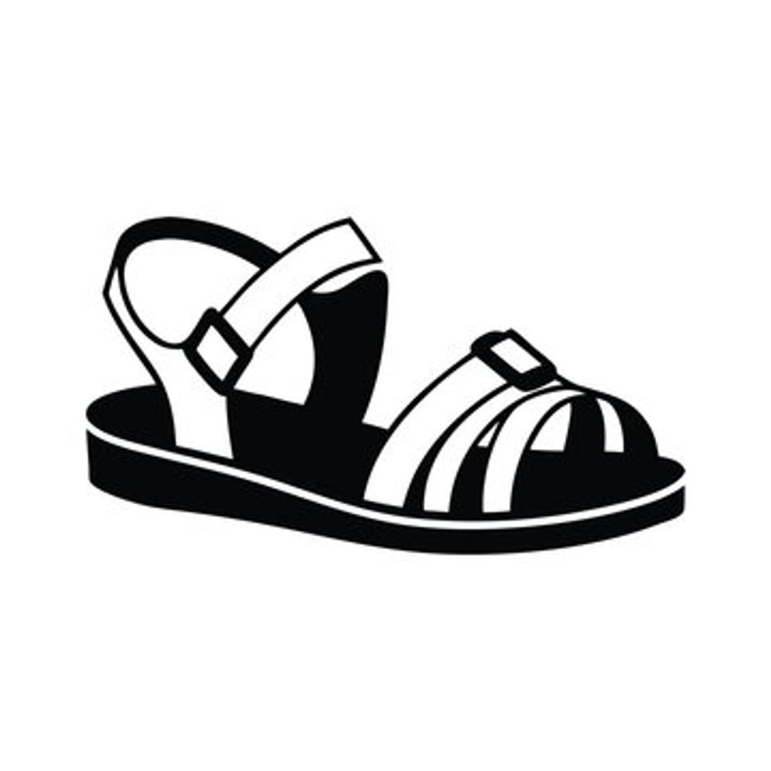 SM New York Black Wedge Heel Sandals 9.5
