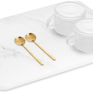 Large Stone Dish Drying Mats for Kitchen Counter, 23.15"(L)×15"(W), Super Absorbent Quick Dry Dish Drying Mat, Eco-Friendly Diatomaceous Earth Mat with Non-Slip Pad for Bottles Dishes (White Marble) Large Stone Dish Drying Mats for Kitchen Counter, 23.15"(L)×15"(W), Super Absorbent Quick Dry Dish Drying Mat, Eco-Friendly Diatomaceous Earth Mat with Non-Slip Pad for Bottles Dishes (White Marble)