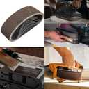 3x21 Belt Sander Sanding Belts, 12PC Silicon Carbide Abrasive Belt Set2 Each of 60/120/240/400/600/800 Grits Assortment for Hop Metal Polishing Dedusting for Belt Sander