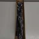 2Pack Tension Rod 24-48Inch Black Curtain Rods for Windows Spring Adjustable Curtain Rods no Drilling Tension Curtain Rods for Window,Doorway,Closets