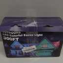 300FT Permanent Outdoor RGB Lights, IP67 Waterproof Smart Eave Lighting, with App/Remote Control Eaves Light, DIY LED Scenes Modes for House Roof Decor, Christmas, Party