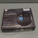 Sunoony Portable CD Player with Bluetooth, Discman CD Player for Car with FM Transmitter, Rechargeable CD Player Portable with Anti-Skip Protection, Headphones, AUX/USB Supported, LCD (Black)