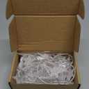 Lakumu Star String Lights Battery Operated, LED Star Fairy Lights Rechargeable, 17FT 50LED Twinkle Lights with 8 Modes & Timer, Battery Powered Indoor Lights for Bedroom Dorm Wedding Party, Warm White