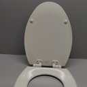 Mayfair Cassel Slow Close Toilet Seat, Easy Clean, Non Slip Premium Wood Seat, Easy Install, Made in USA, Elongated, Biscuit