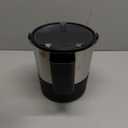 Oggi Insulated Ice Bucket, 4 Quart / 3.8 L, Stainless Steel, Black.