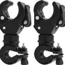 2 Pack Bike Flashlight Holder, Universal Flashlight Mount Holder 360 Rotation, Mount Bicycle Mounting Bracket Flashlight Holder Torch Clip for Cycling, Riding