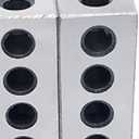 Pair 1" x 2" x 3" Precision Steel 1-2-3 123 Blocks 23 Holes