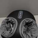 Medcursor Foot Massager with Heat - Shiatsu Feet Massage Machine Delivers Relief for Tired Muscles & Plantar, Deep Kneading Therapy, Multi-Level Settings for Home, Office Use, Size up to 13" (Matte Black)