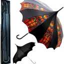 Custom Printed Vampire Gothic Pagoda Umbrella TWO PACK - Artisan Collection - BONUS Dark Wing Pagoda Umbrella (Hallowed Glass Bonus Kit)