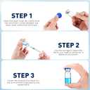 10ml Sterile Vials with Self Healing Injection Port and Sealing Cap, Glass Sterile Vials for Injections 20 PackEmpty Vial, No Liquid