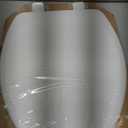 Mayfair Linden Slow Close Toilet Seat, Non Slip Heavy Duty Wood, Easy Install, Elongated, White