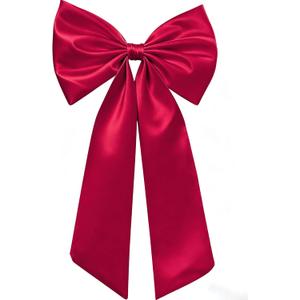 Large Red Bow for Decorations Big Ribbon Bows Banner Wall Hanging Decor for Baby Shower Bow Themed Wedding Car Coquette Birthday Party Christmas Tree Toppers Decor