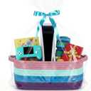 2 x Leinuosen Easter Gift Basket with Bag and Ribbon Video Game Party Supplies Small Woven Empty Gift Basket for Gamers Birthday Party Decorations Favors Storage Bin Wedding