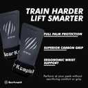 Bear KompleX No Hole Hand Grips - Non-Slip Fingerless Gymnastics Grips for Weight Lifting, Pull-ups & Cross Training | Lightweight, Padded Wrists & Foldable Grip