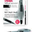 Pentel RSVP Mini Ballpoint Pen, (1.0mm) Medium Line, Black Ink, Box of 12 (BK91MNA-A)