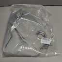 Set of 2 Chiffon Ombre Sheer Curtains, Gradient Window Curtain Panels Drapes, Grommet Top Semi Sheer, Voile Window Treatment for Girls Bedroom, Living Room, Patio Door, 52 x 63 in, Blue-Grey