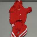 Pet Outfit - Cute Dog Hoodie Sweater Tracksuit Winter Clothes Jumpsuit Pajamas 4-Legs Red for Puppy Small Medium Large Dogs Boy or Girl (Medium)