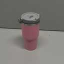 20 oz Tumbler with Handle, Insulated Tumbler with Lid and Flip Straw Leak Proof Double Wall Stainless Steel Vacuum Travel Coffee Mug Insulated Water Bottle Thermal Cup, Cupholder Friendly, Pink