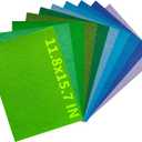 20 Pack Felt Sheets 11.8 x 15.7 Inch, Soft Assorted Craft Felt Fabric Sheets for DIY Sewing, Patchwork, st Patricks Day Accessories (Magical Meadow Mix)