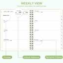 2 x 2026 Planner, Weekly and Monthly Calendar Planner Book, Jan 2026 - Dec 2026, Planning Agenda for Desk Accessories and School Supplies - A5 (6.3'' x 8.5'') (Daisy Garden)