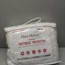 Hani Minna Premium Quilted Fitted Mattress Pad Protector Made with Natural Combed Cotton - Cooling and Breathable Mattress Topper (King) (King ( 76" * 80" + 16"))