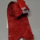 Christmas Tree Bow, 17'' x 24'' Tree Topper with 90 LED Lights, Battery Powered Prelit Red Bow Christmas Decorations with Pine Cone Bell for Indoor Home Window Wall Door Front Outdoor Decorations