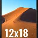 LaVie Home 12x18 Picture Frame for Wall Display, 12x18 Black Picture Frame with HD Plexiglas, 12 x 18 Poster Frame 1 Pack, Display Frame for Vertical or Horizontal, Classic Collection