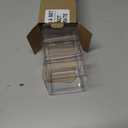 STORi SimpleSort 6-Piece Stackable Clear Drawer Organizer Set | 3" x 3" x 2" Square Trays | Small Makeup Vanity Storage Bins and Office Desk Drawer Dividers | Made in USA