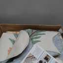 DCX Vintage Floral Washable Area Rug 6x9, Non Slip Low Pile Rug, Beige