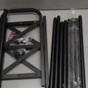 3-Tier Shoe Rack for Closet, 16"-33" Expandable ShoeRackAdjustable for Entryway Closet Doorway SturdyMetal, Black