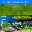 Aquarium U-V Light, Al-gae Clean Light for Fish Tank, Green Water Clean Lamp with Timer, Amphibian Aquarium U-V Lamp for in-Line and in-Tank Use, for 75-120 Gallons Fish Tanks(10W)